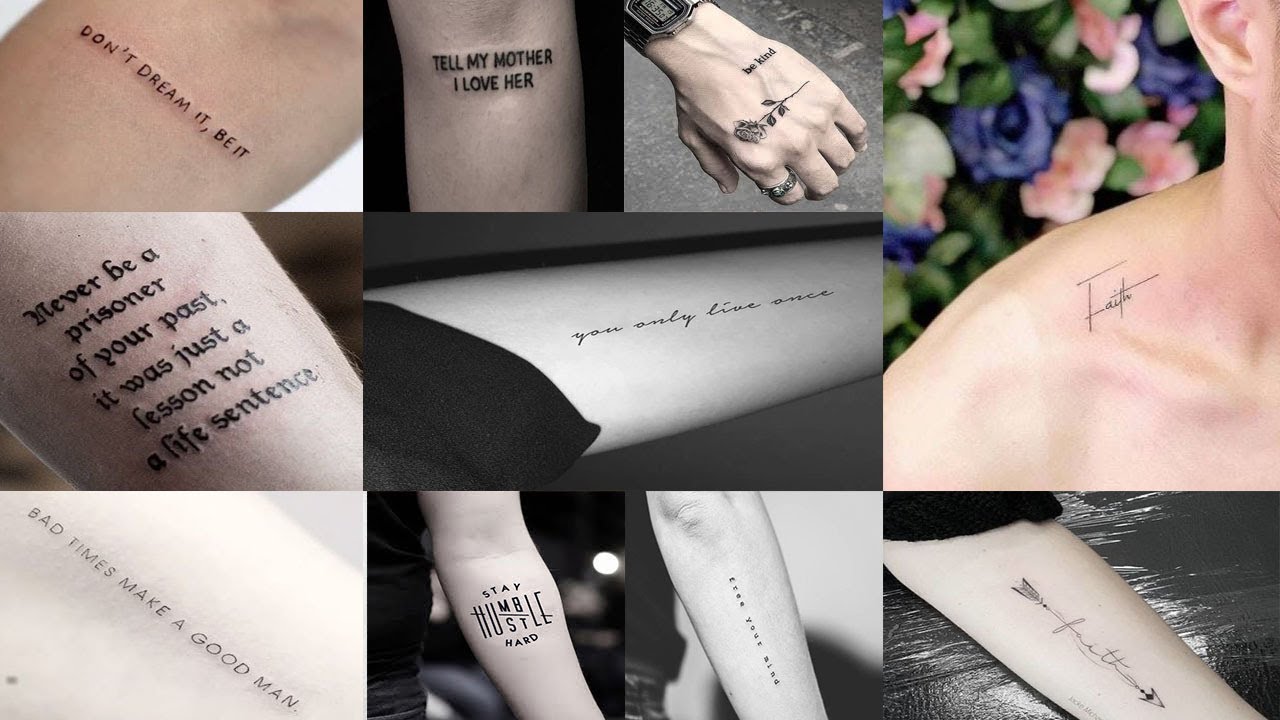 Best Inspirational Quotes Tattoos For Men 2023 | Meaningful Tattoos For Men | Quotes Tattoos Men