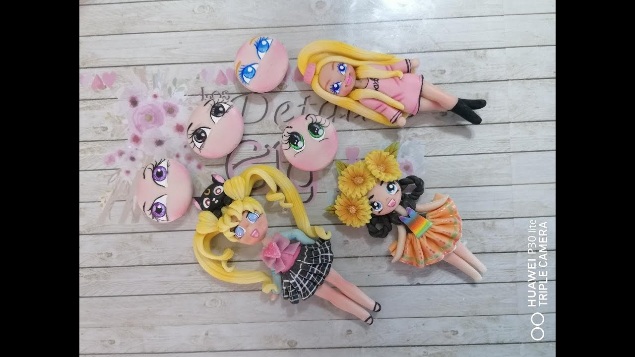 Aprendamos a pintar ojitos para tus creaciones!! pintar ojos en porcelana fexible!!