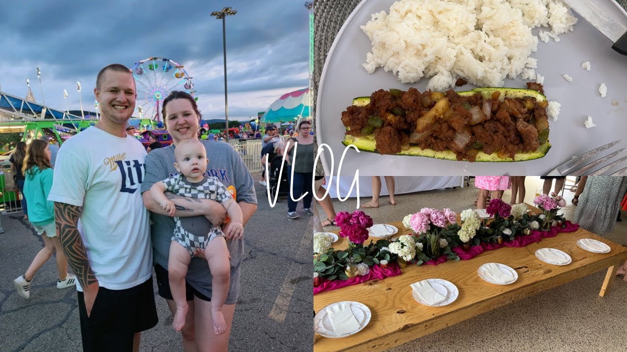 VLOG: Make Zucchini boats with me, bridal shower, & taking Knox to a Carnival!!