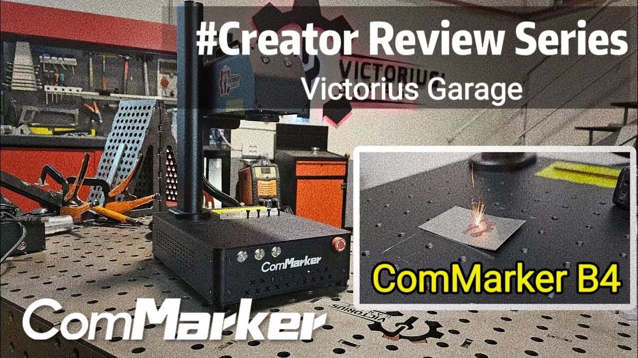 The Review of ComMarker B4 Fiber Laser Engraver from Victorius Garage