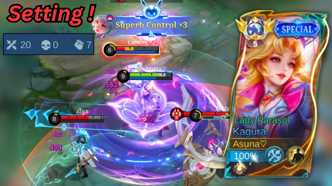 Kagura New SETTING Controls In Season 38| Mobile Legends 