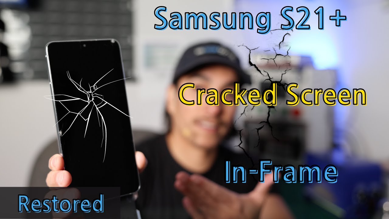 Восстановите треснувший экран Samsung S21 Plus прямо в рамке