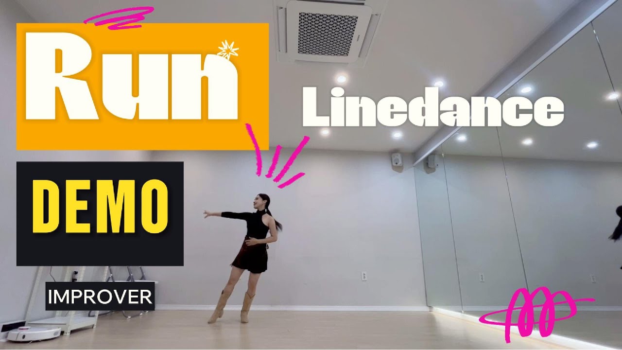 Run Line Dance/ DEMO /Improver