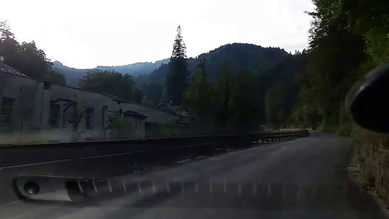 Die Ebniterstraße - Fahrt von Dornbirn-Gütle nach Ebnit