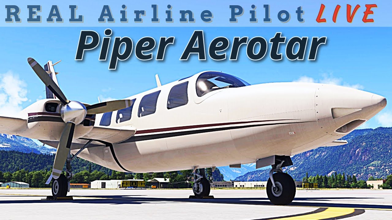 A2A Piper Aerostar | NO GPS | Early Access | Real Pilot Live | VFR only! | KCGZ-L41 | #msfs2024
