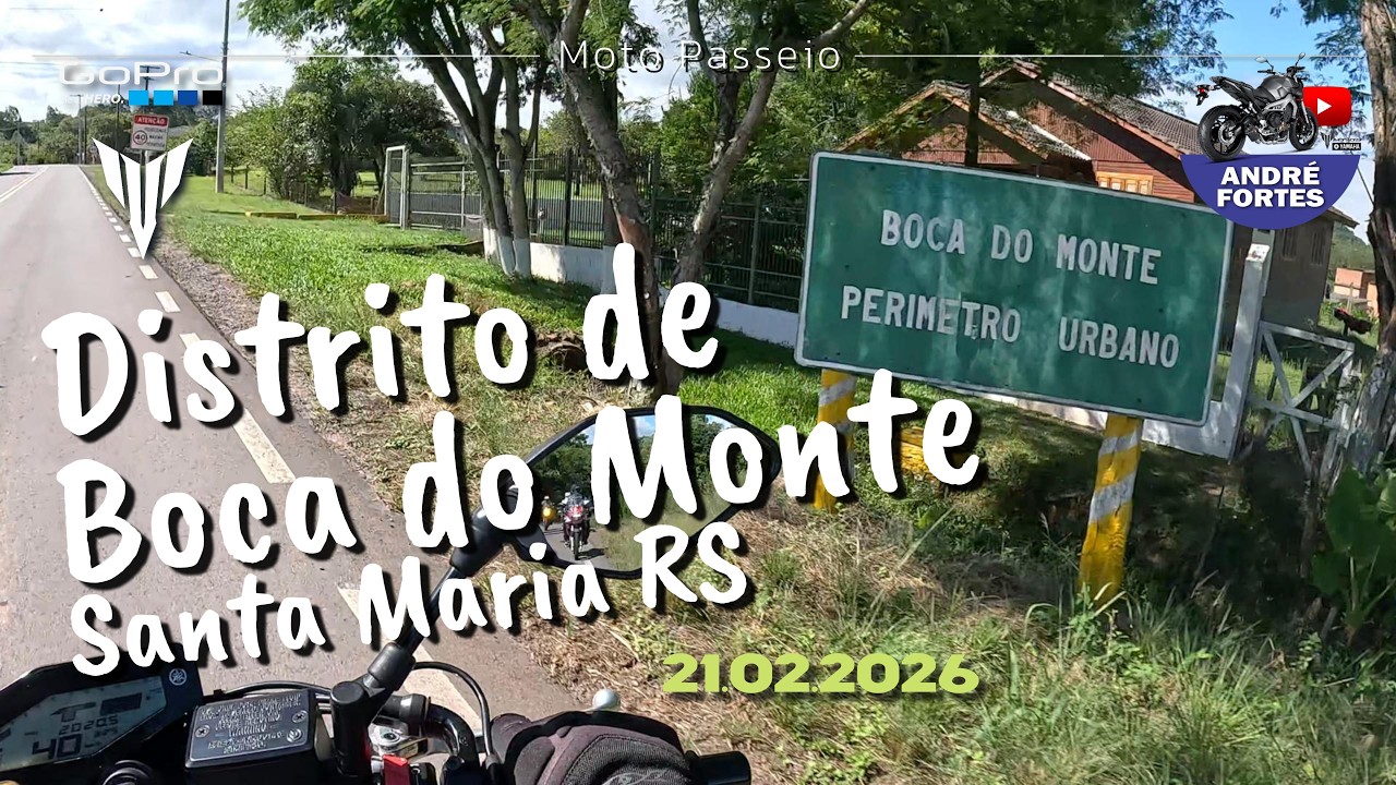 Moto passeio Distrito de Boca do Monte, Santa Maria RS | 21.02.2026