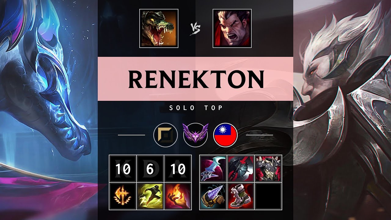 Renekton Top vs Darius - TW Master Patch 25.14