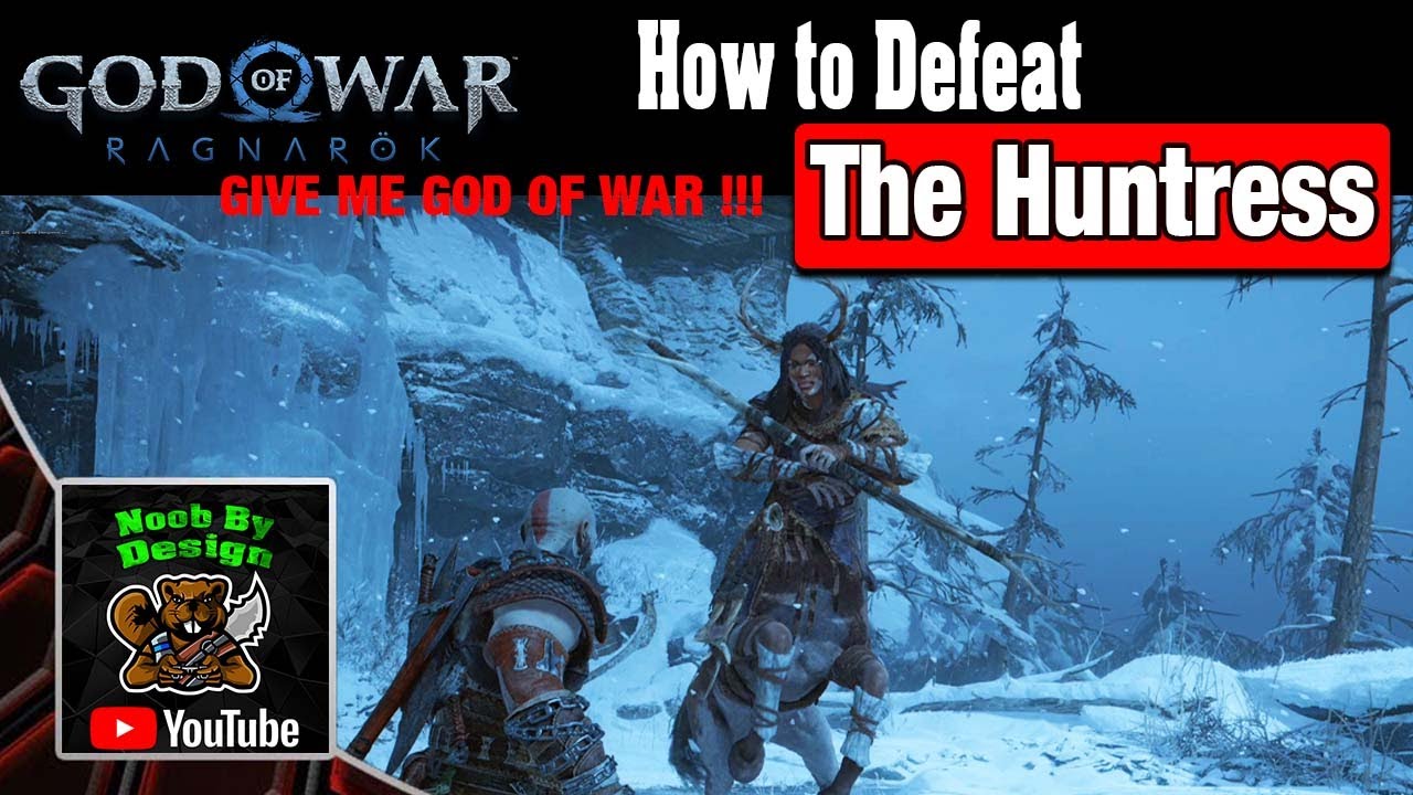 How to easily beat The Huntress on Give me god of war Difficulty - God of War Ragnarok
