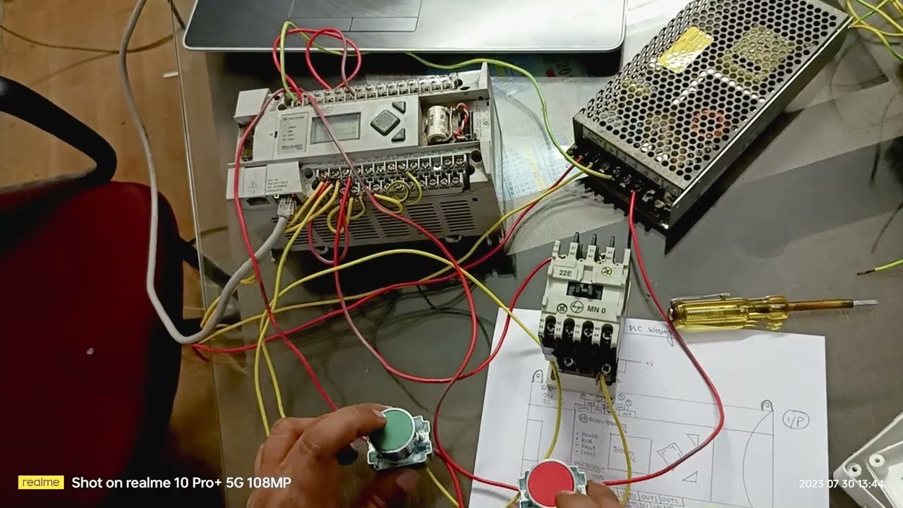 DOL Starter PLC Wiring and Ladder Logic Program | Control Wiring | 