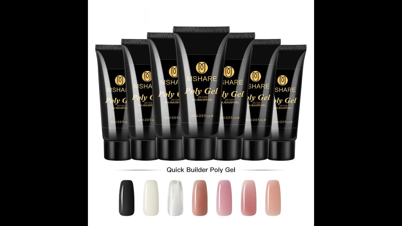 Mshare poly acrygel gel nails 60g nail extension camouflage uv builder quick building finger 60ml