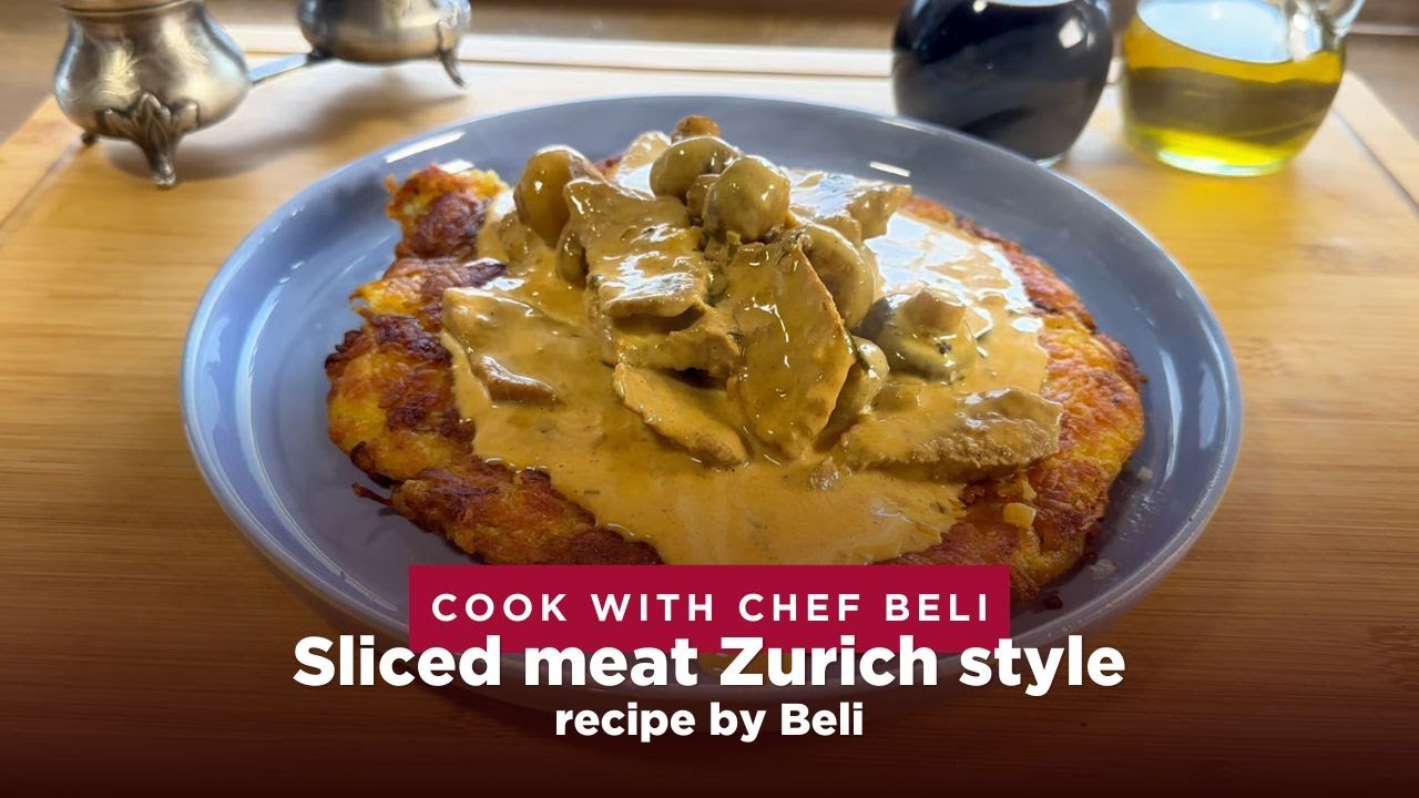 Sliced meat Zurich style by Beli recipe