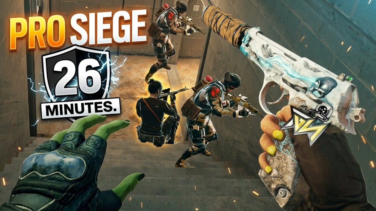 26 minutes of PRO Rainbow Six Siege Gameplay