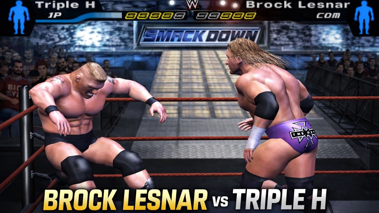 BROCK LESNAR vs TRIPLE H – Beast vs The Game | WWE SmackDown Dream Match 💥