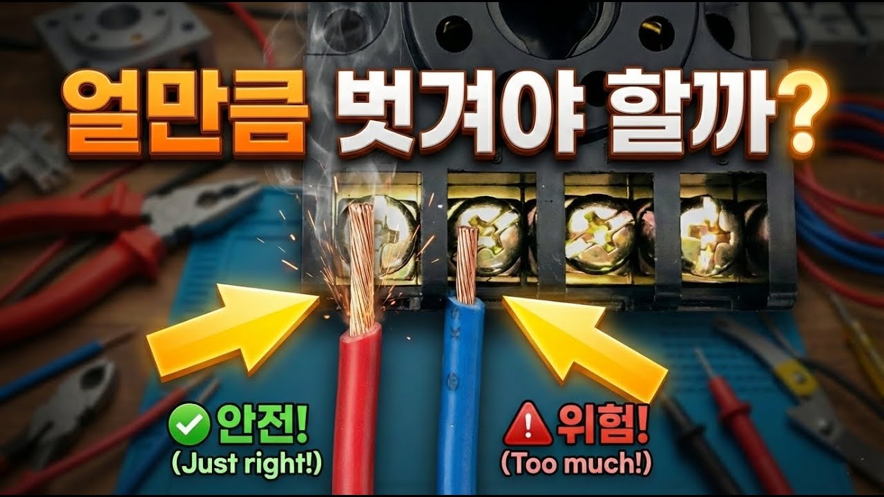 피복을 얼마나 벗겨야 하는가?