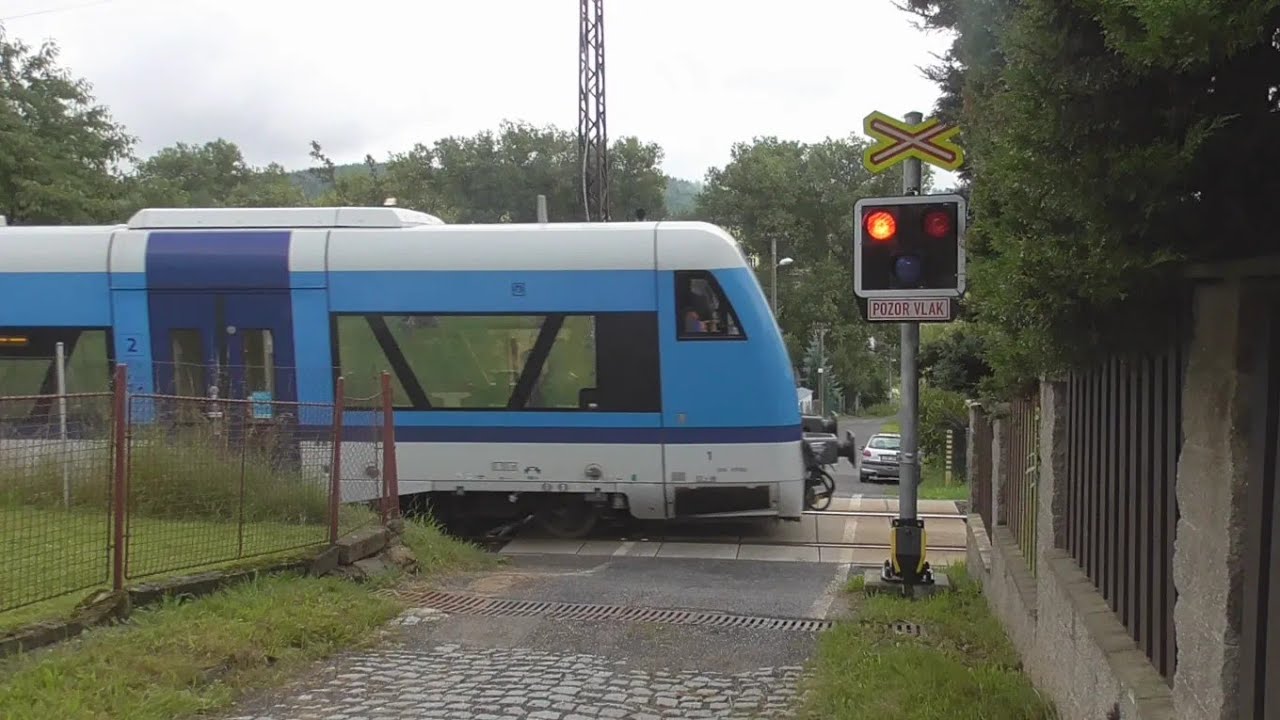 Železniční přejezd (AŽD 97) Vratislavice n. Nisou #3 - 23.8.2021