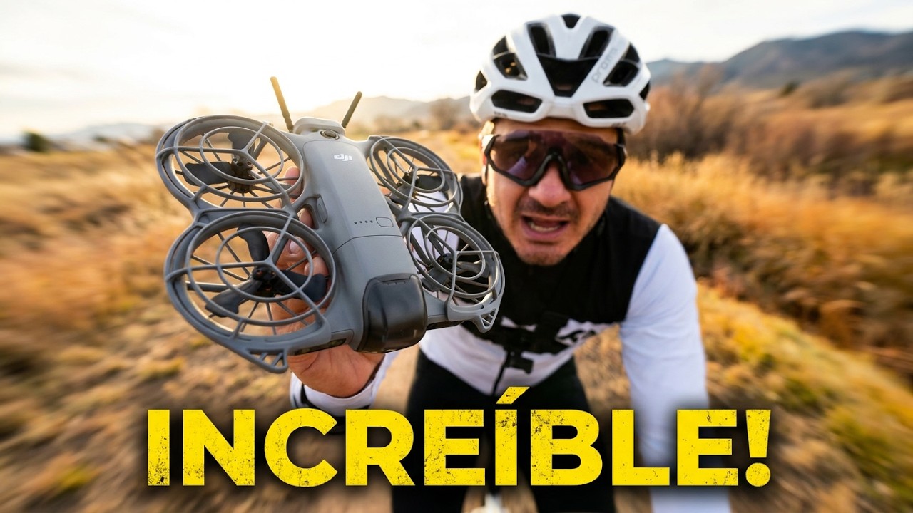Cómo uso el DJI NEO 2 (drone) para grabar mis rodadas en bici (todo automático)