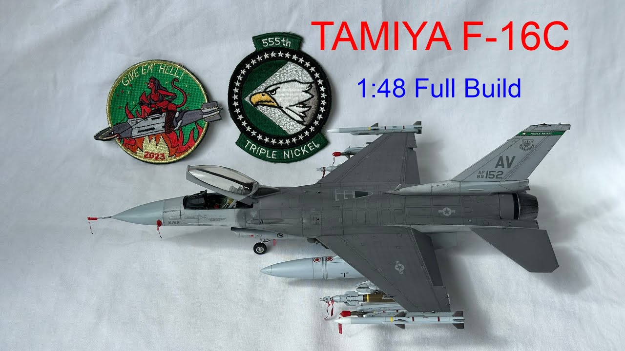 Tamiya F-16C | Масштаб 1/48 | Полная сборка