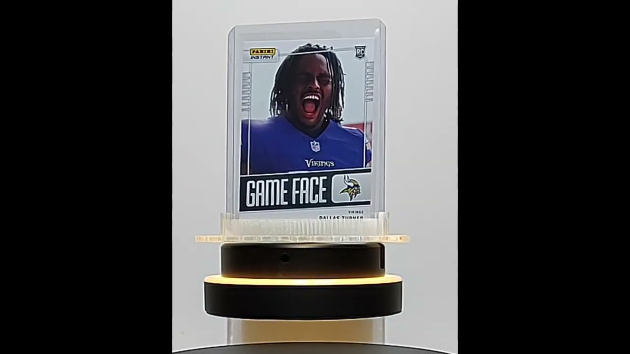 Dallas Turner 2024 Panini Game Face #7 NFL Rookie Card Minnesota Vikings 1/331