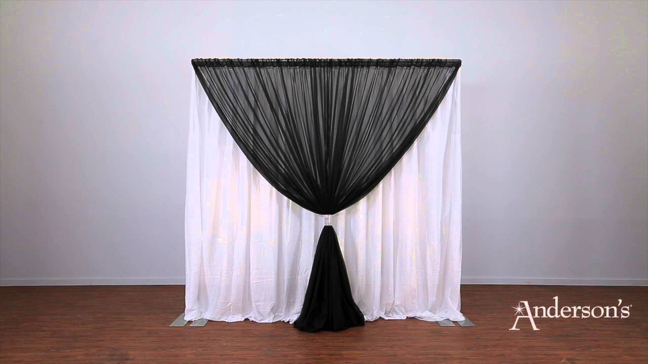 Two-tone Pipe and Drape with Ties