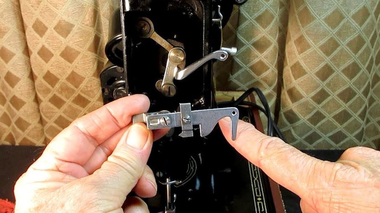 The Presser Bar System of a Singer Model 99K Sewing Machine
