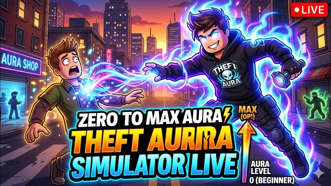 SABKA AURA CHURA LIYA! 😈 | Zero to MAX AURA Challenge (Theft Aura Simulator)