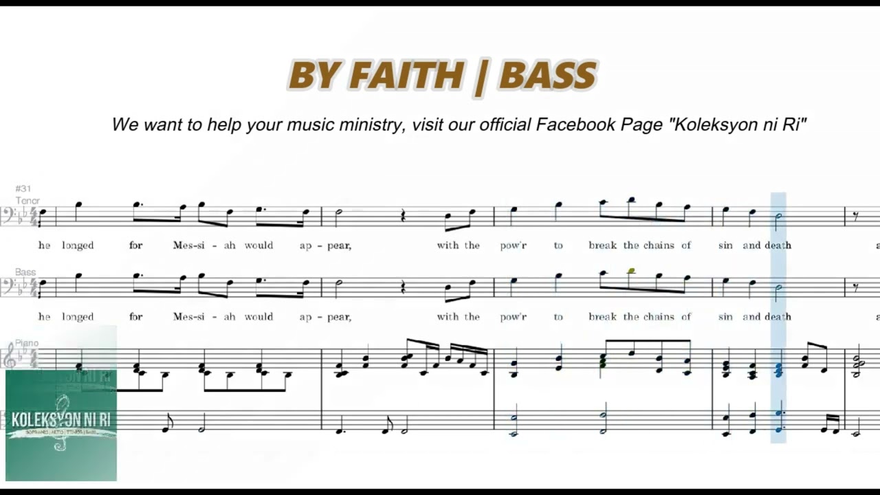 By Faith | Bass | Vocal Guide by Bro. Japheth Pascua