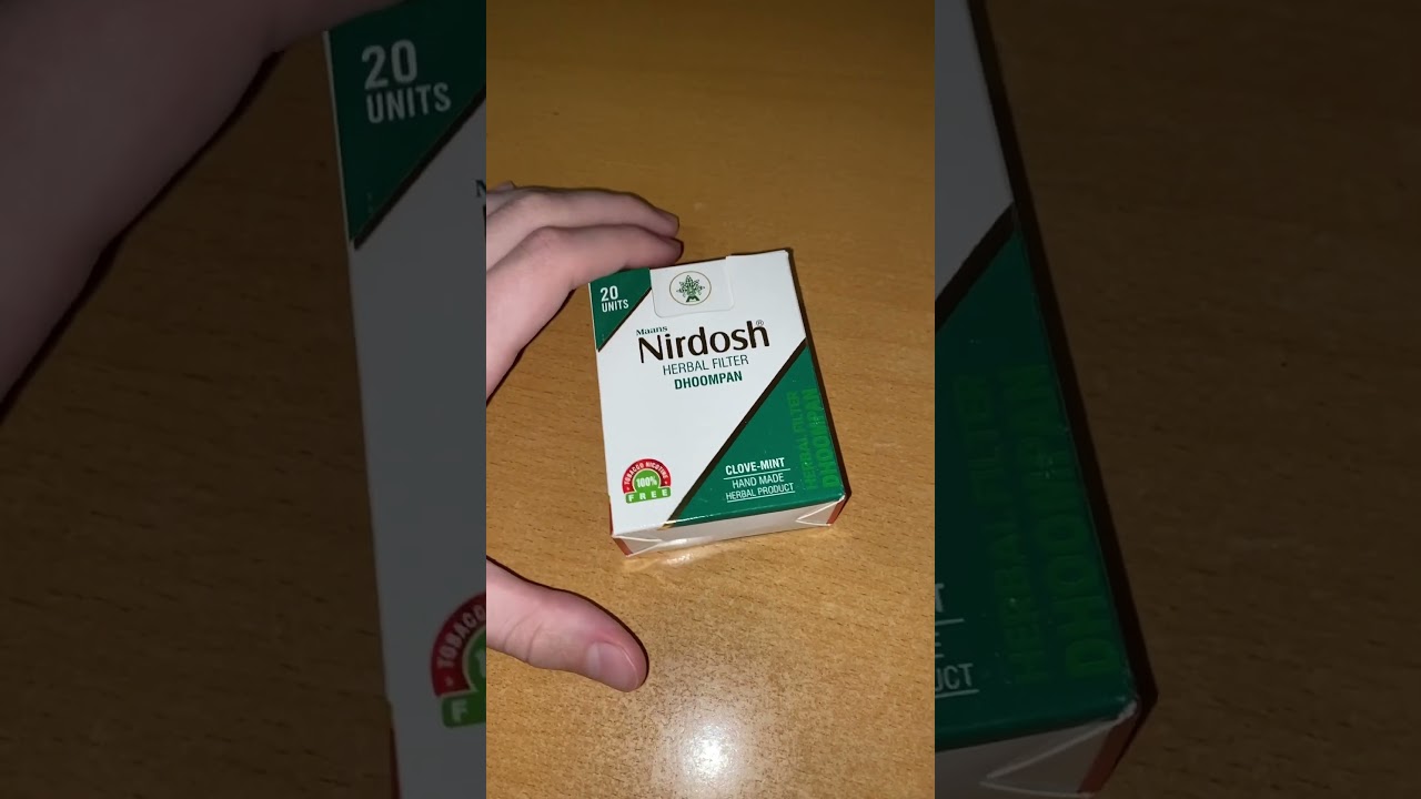 ЭТИ СИГАРЕТЫ НИРДОШ МНЕ ОЧЕНЬ ПОНРАВИЛИСЬ / ПРИЯТНЫЙ ПРИВКУС / NIRDOSH ГВОЗДИКА С МЯТОЙ БЕЗ НИКОТИНА