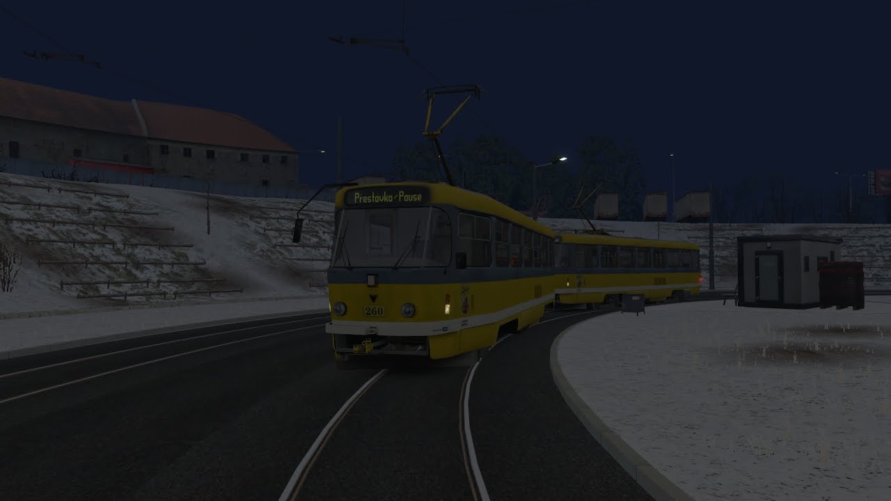 SIMT simulátor linka 4 Slivenec - Holešov s plzeňskou soupravou 260+263