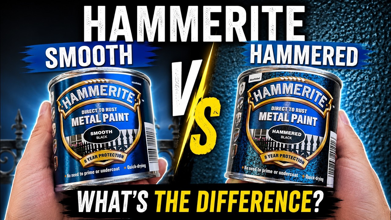 Гладкая и кованая поверхность Hammerite: в чем разница?