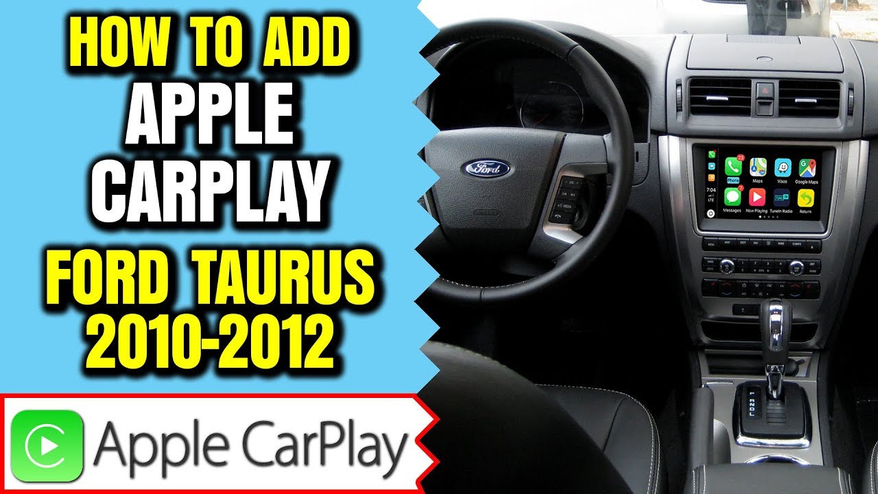 Ford Taurus Apple CarPlay Android Auto 2010-2012 Ford Taurus Sync Навигация HDMI Mirroring Camera