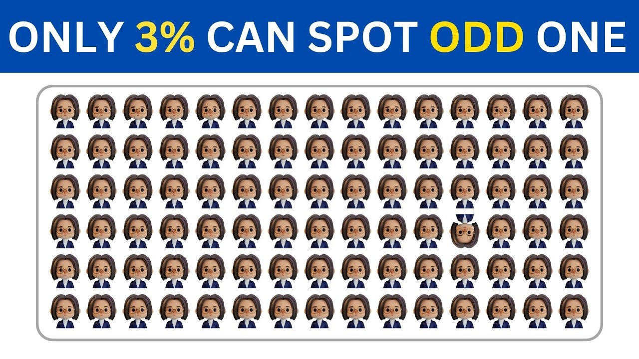 CHALLENGE YOUR EYES : Only 3% Can Spot The Odd One Out! Can YOU Do That?