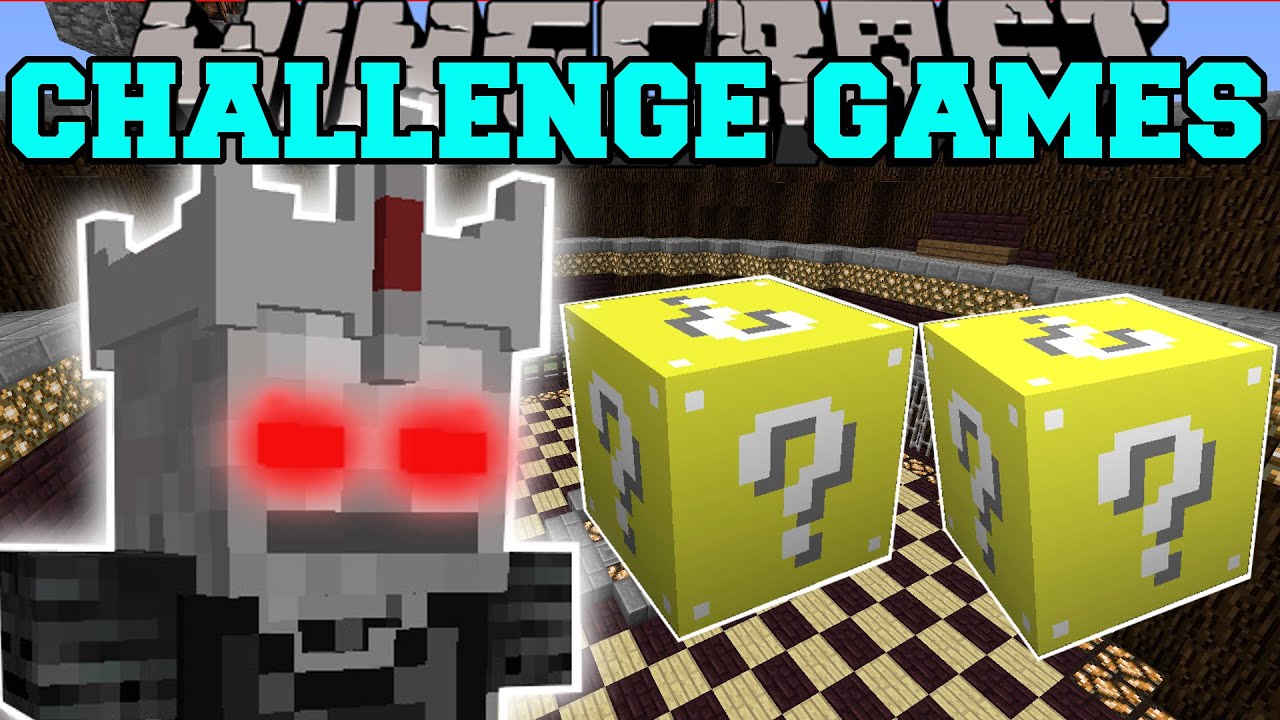 Minecraft: SKELETON LORD CHALLENGE GAMES - Lucky Block Mod - Modded Mini-Game