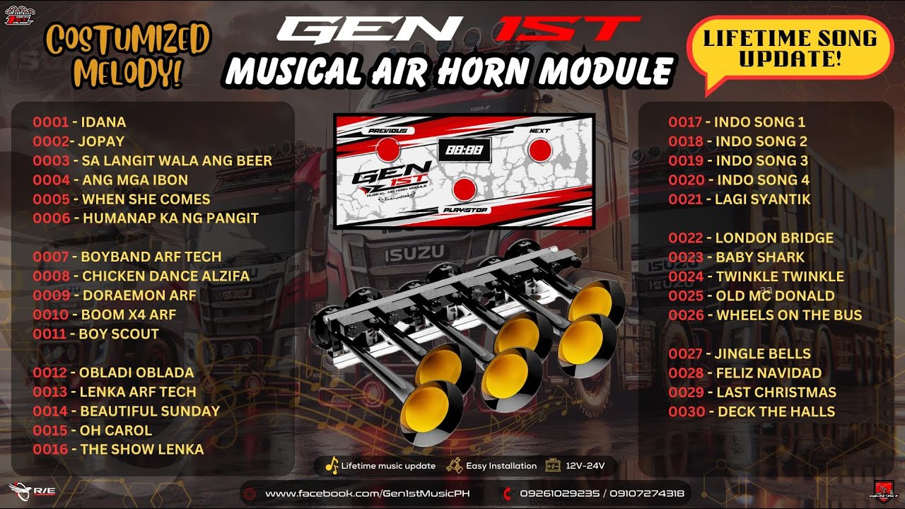 GEN 1ST VER 1 MUSICAL AIR HORN MODULE