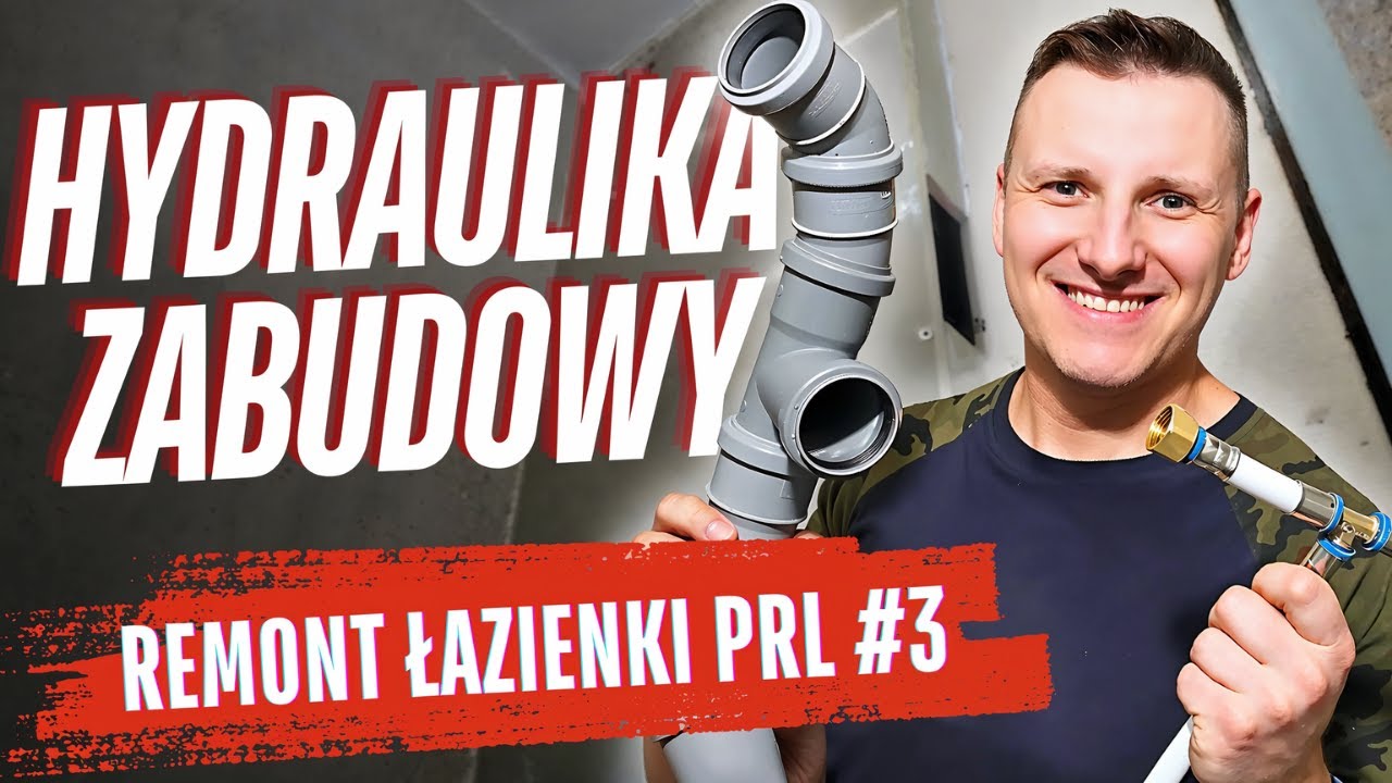 Żegnaj PRL - HYDRAULIKA w łazience, zabudowa komina wentylacyjnego, ścianka | REMONT ŁAZIENKI