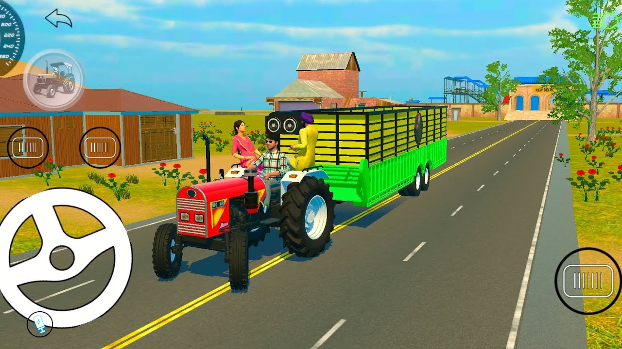 Tractor Trolley Heavy Load Challenge/ old tractor with big troli game/ #gameplay #mrgaminghacker 