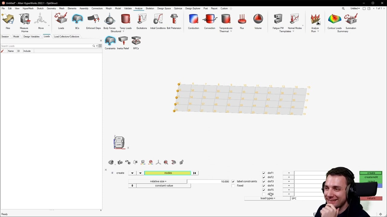 Altair Hyperworks 2022.1 Direct Frequency Response Analysis (OST-1300)