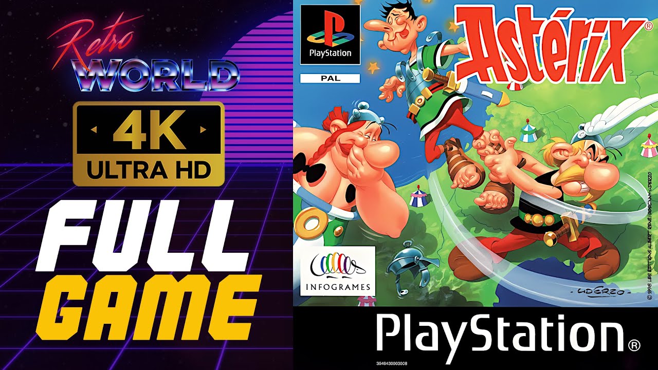 Asterix: The Gallic War (PS1) | Longplay | No Commentary 4k