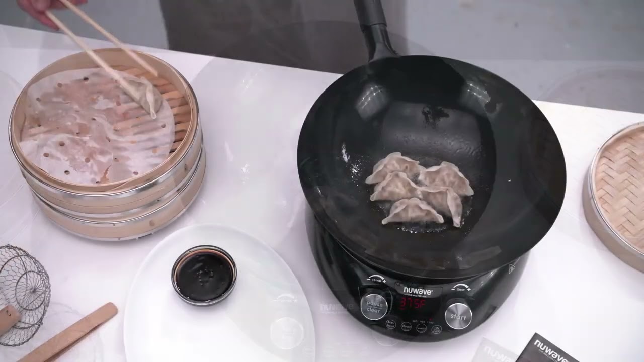 NuWave Mosaic Induction Wok - How To Cook with the Bamboo Kit