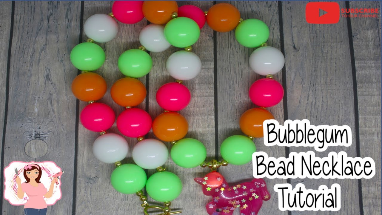 Bubblegum Bead Necklace Tutorial