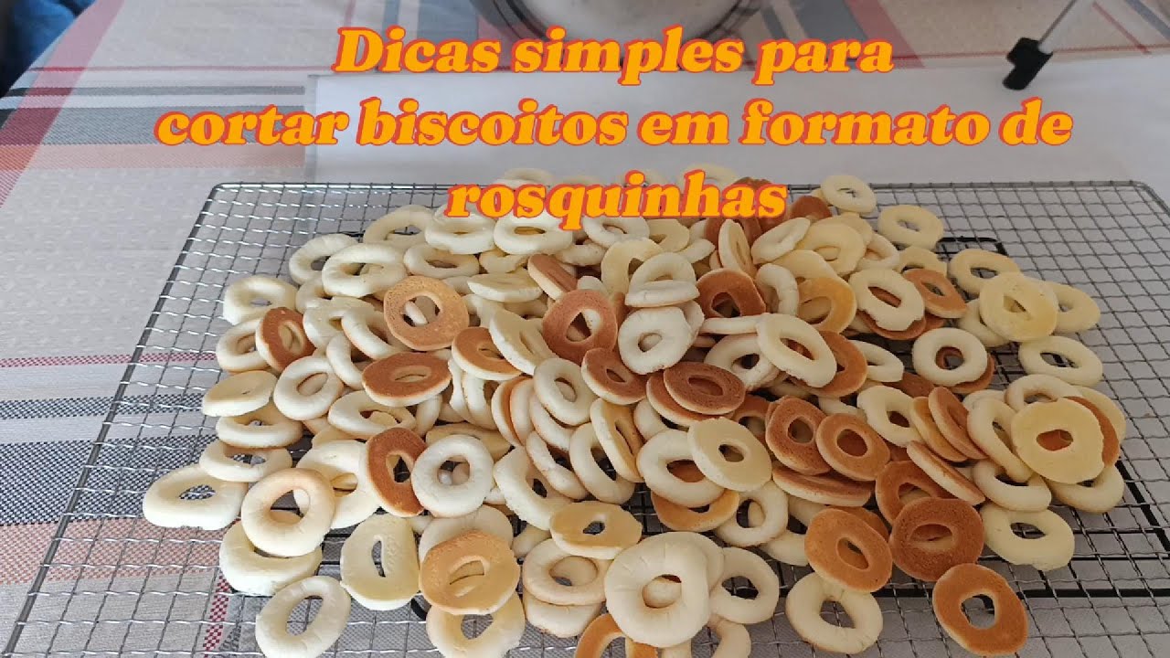 Biscoitos de Amido em formato de rosquinhas, dica caseira e crocante.