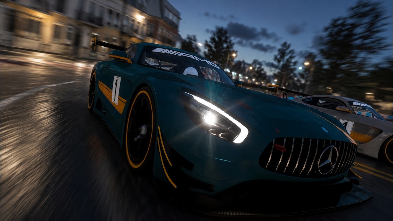 Mercedes-AMG GT3 | jump with a car