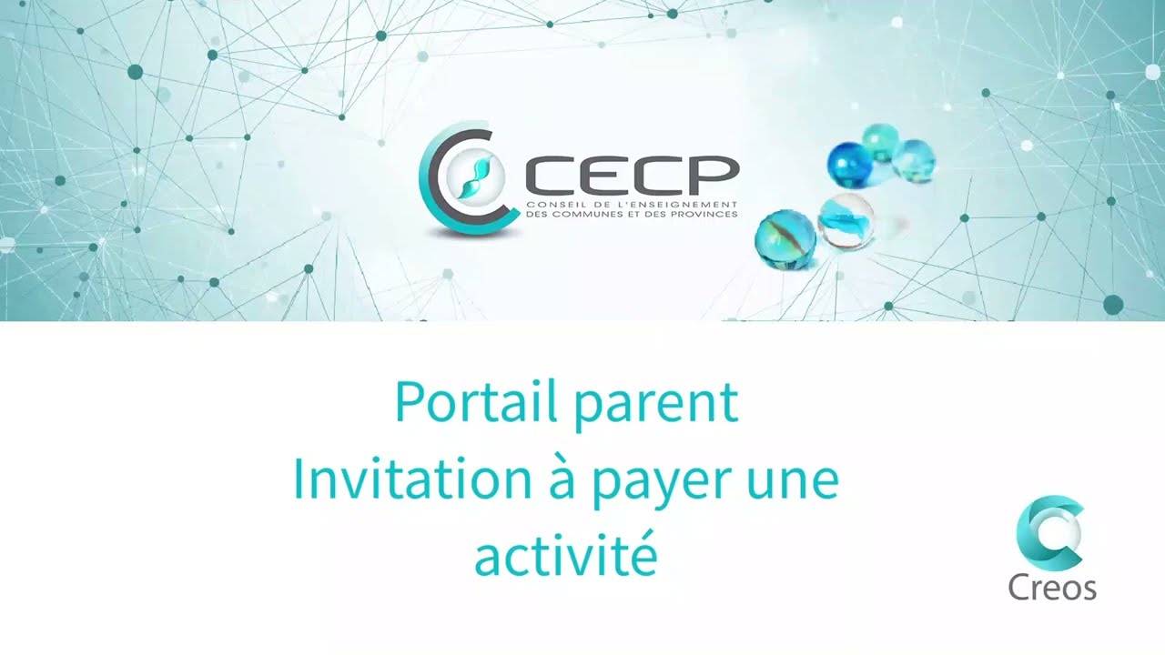 Creos - Gestion extrascolaire : Parents -  Invitation à payer