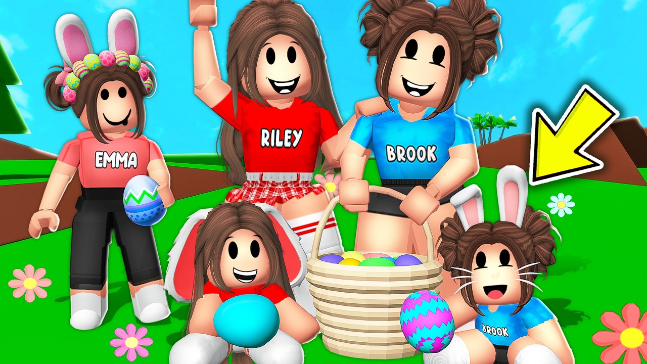 OUR KIDS First EASTER In Roblox Brookhaven!!