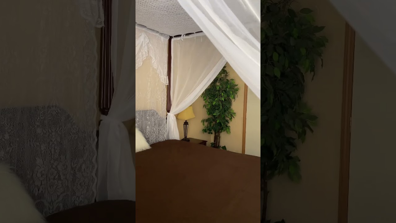 Crochet bed canopy