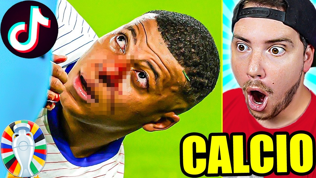 MBAPPE si ROMPE il NASO!! - REAZIONE ai TIKTOK sul CALCIO!! #42