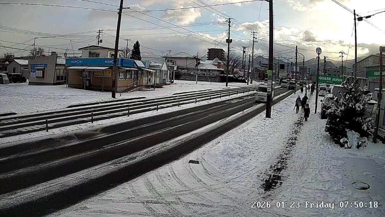 山形県山形市南館国道348号線ライブカメラ Yamagata Yamagatashi Live camera.world.cam