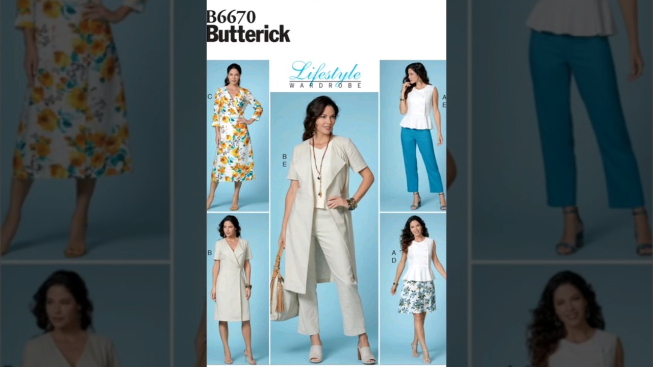 Butterick 6670 - Linen Top and Pants