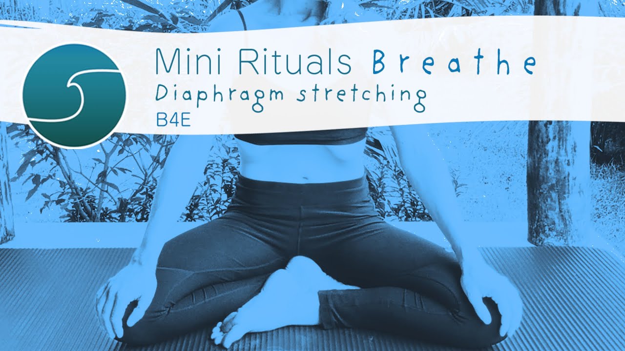 Diaphragm stretching - Freediver training | Breathing muscles exercises | Exhale stretching