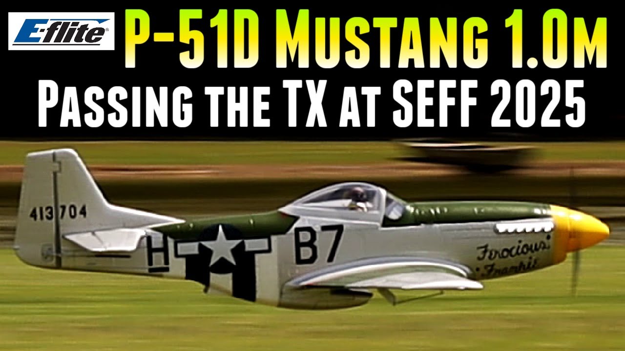 E-flite P-51D Mustang 1.0m At SEFF 2025 - Model AV8R Event Coverage