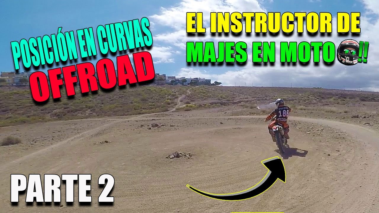 Cómo POSICIONAR EL CUERPO↩ en CURVAS en offroad?🤔 Masterclass de Josías Santana✔. Parte 2